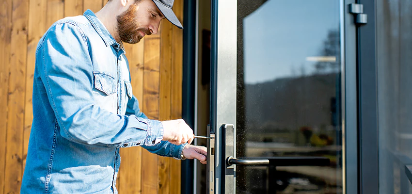 Frameless Glass Storefront Door Locks Replacement in Huntley, IL